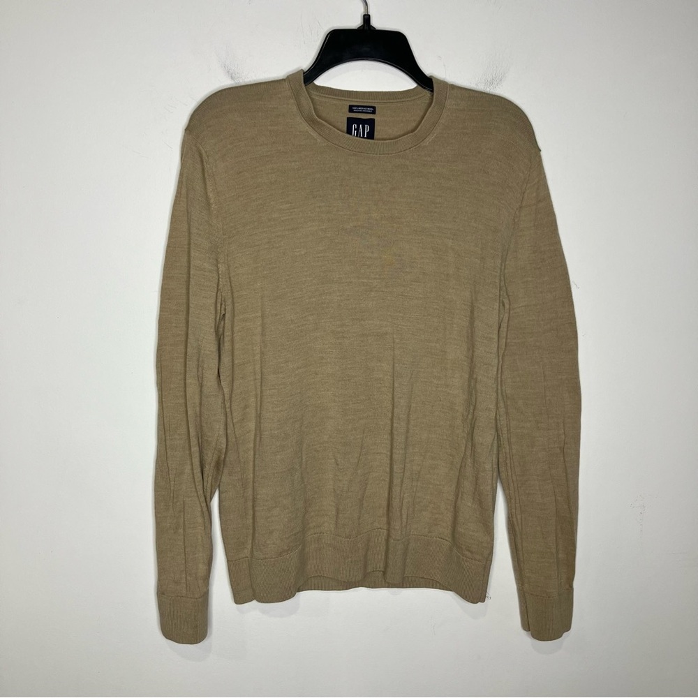 Gap 100% merino wool‎ sweater washable wool womens size medium casual neutral